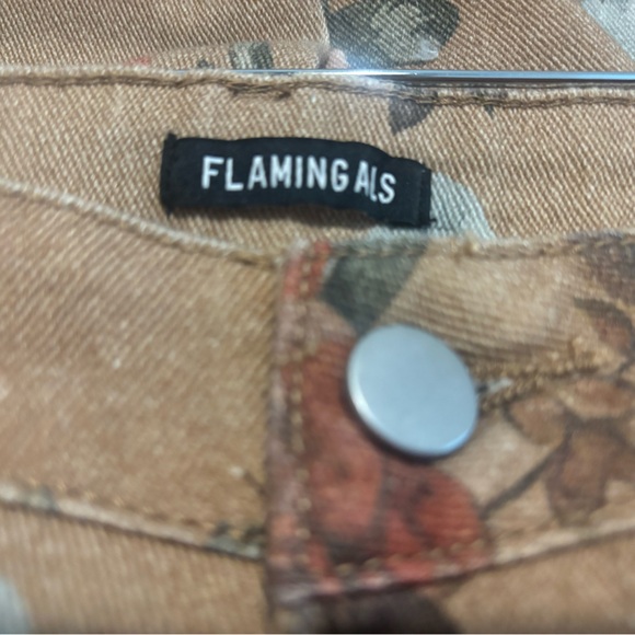 Flamingals Floral Print Women Jeans - Picture 7 of 10